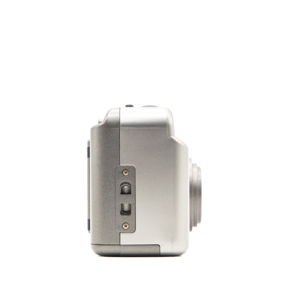 Side view of the Kyocera Yashica EZ Zoom 105 vintage 35mm film camera body