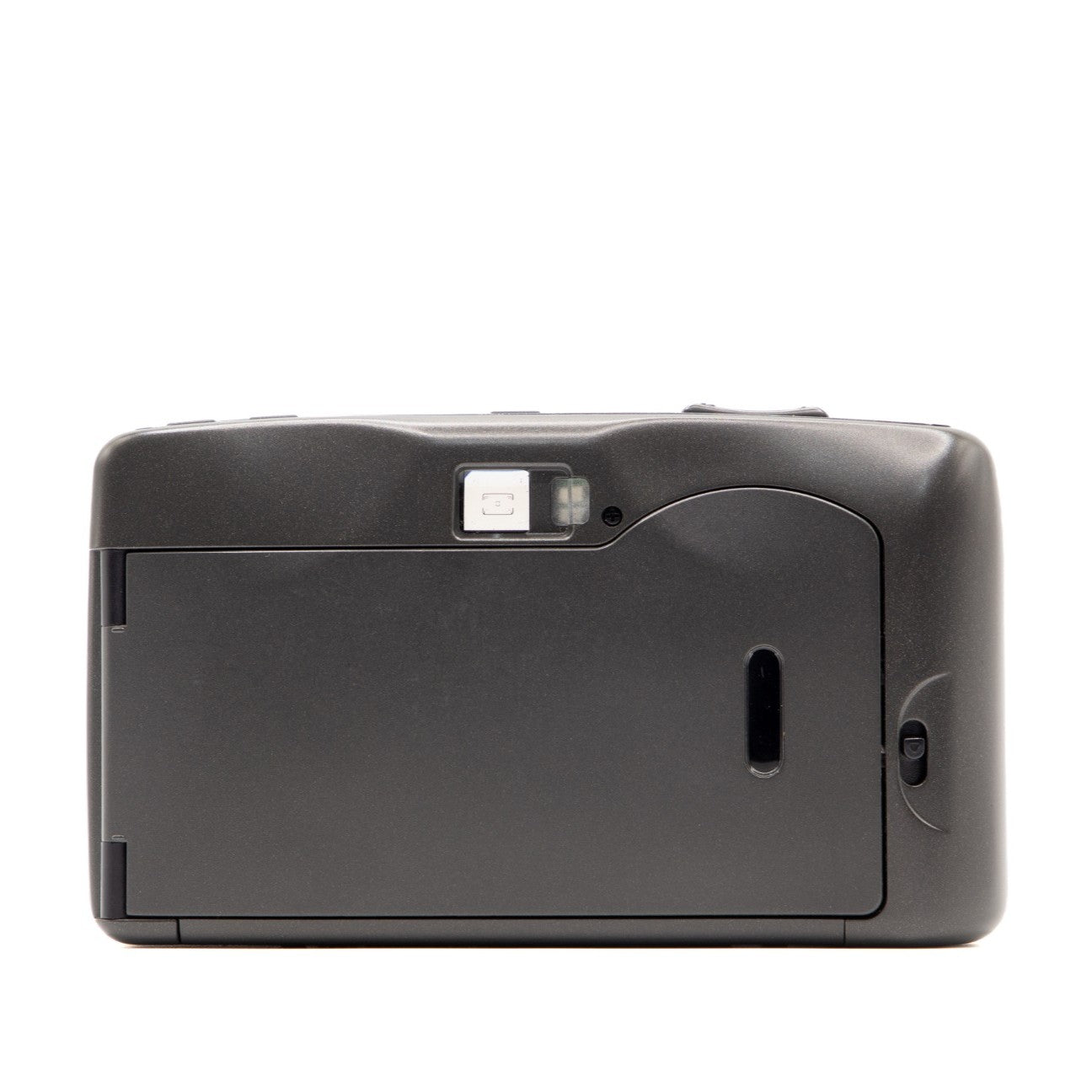 Leica Mini Zoom 35mm film camera – top plate view with shutter button and zoom control dial