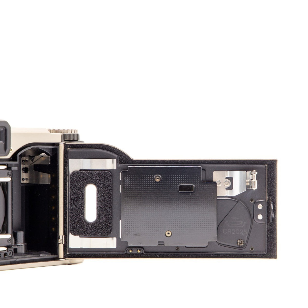 Leica Minilux film chamber door internals, showing the 35mm film loading mechanism