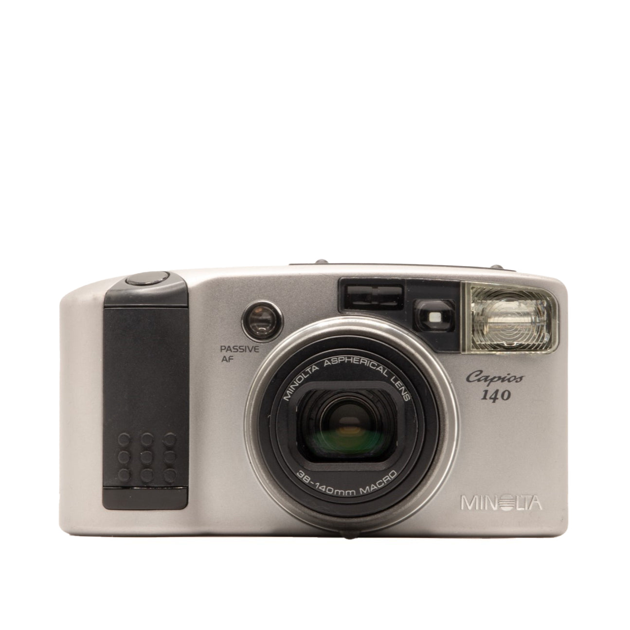 Minolta Capios 140 camera on a white background
