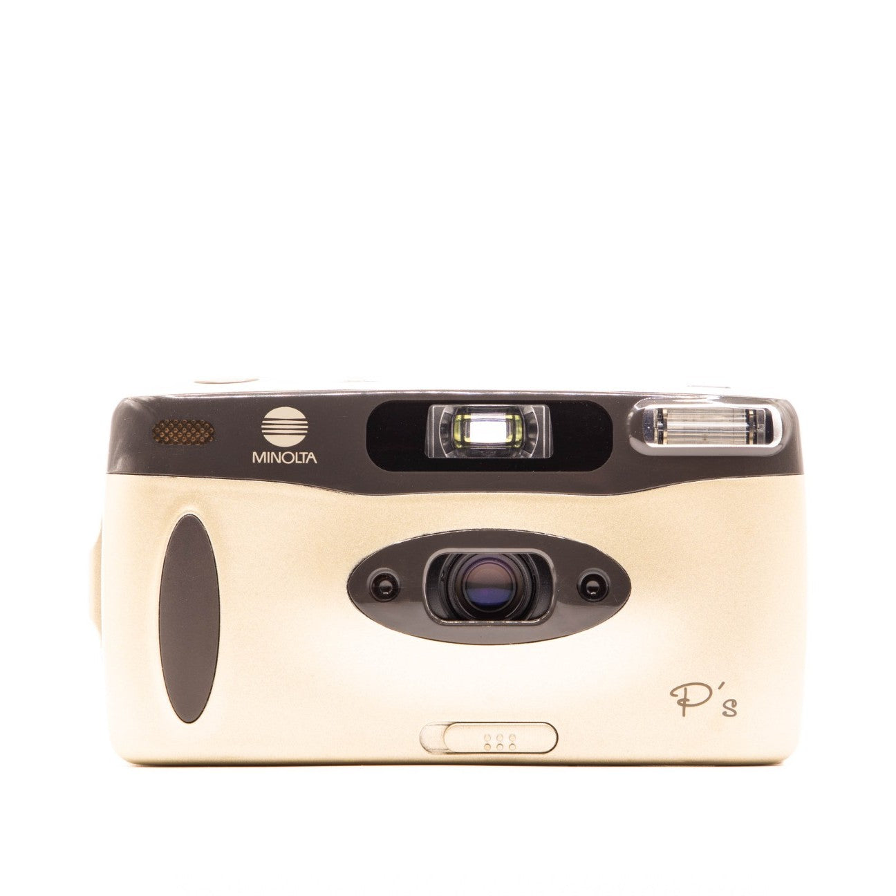 Vintage Minolta camera on a white background