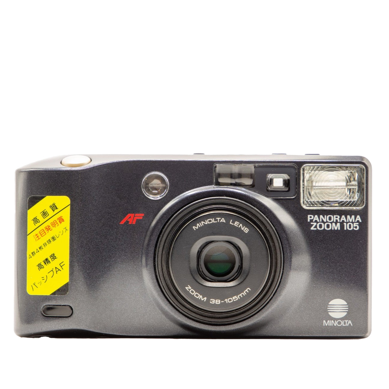 Minolta Panorama Zoom 105 camera on a white background