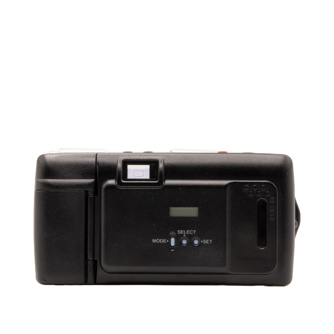 Back view of the Olympus AF-1 Twin vintage 35mm camera showing film door and controls
