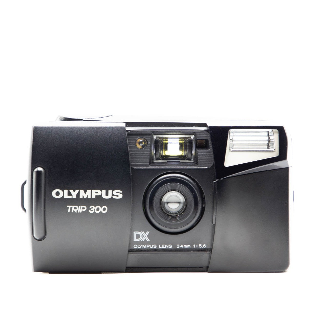 Olympus Trip 300 camera on a white background