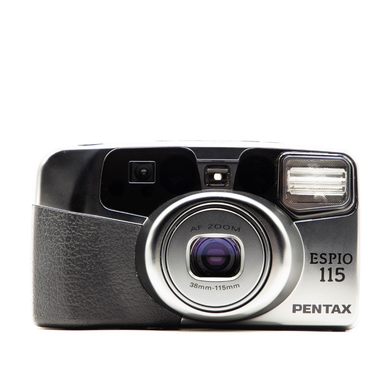 Pentax Espio 115 camera on a white background