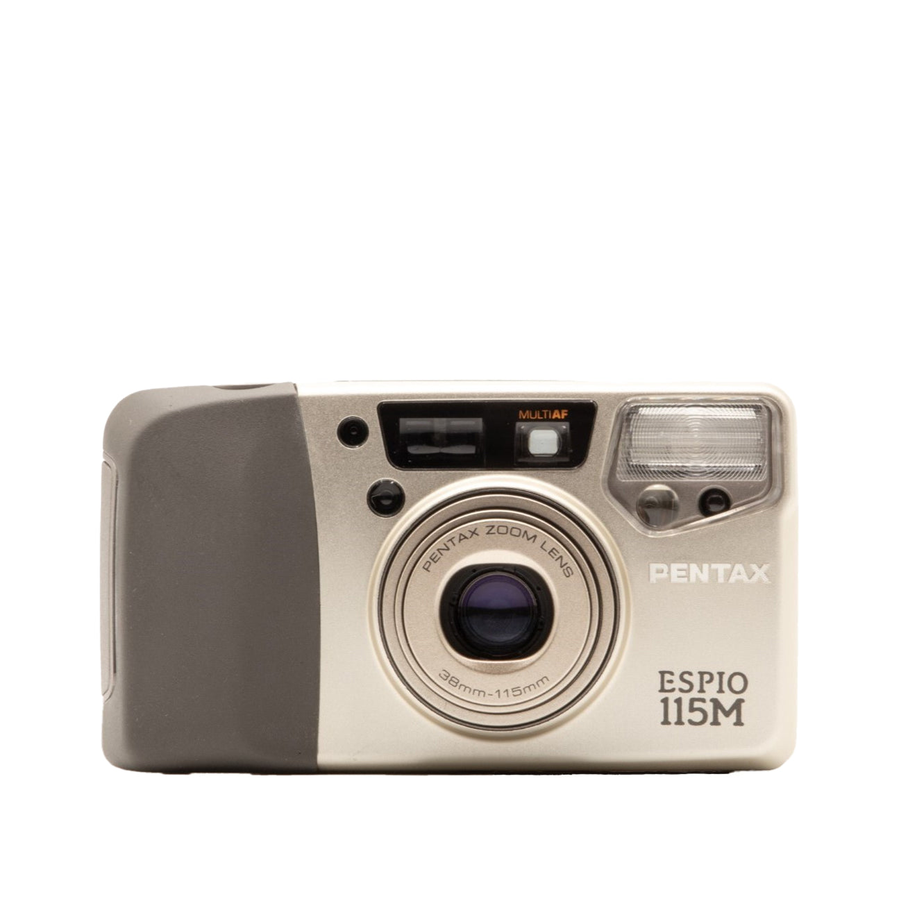 Pentax Espio 115M camera on a white background