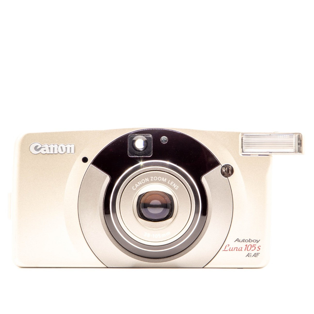 Vintage Canon camera on a white background