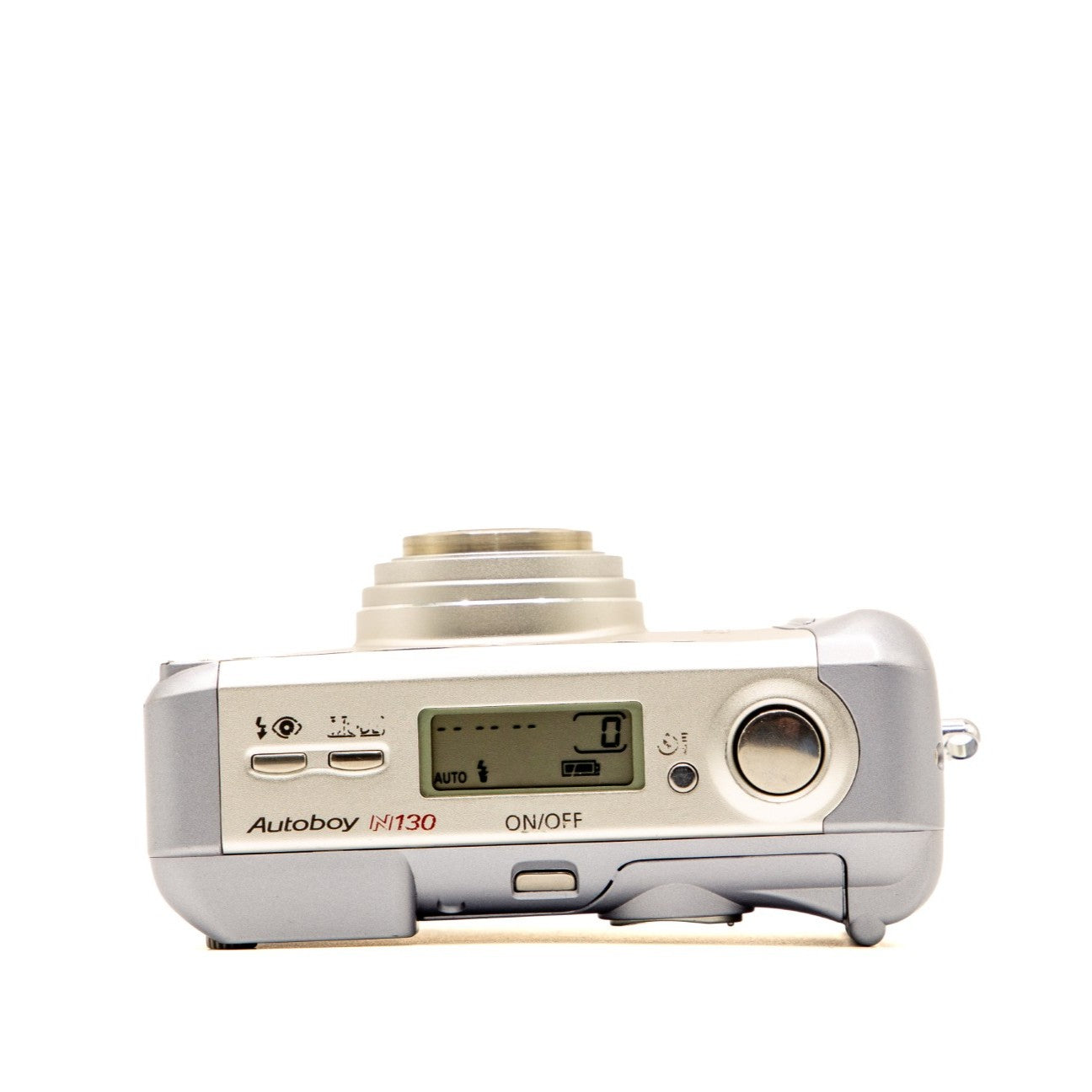 Opposite side view of the Canon Autoboy N130 35mm camera body