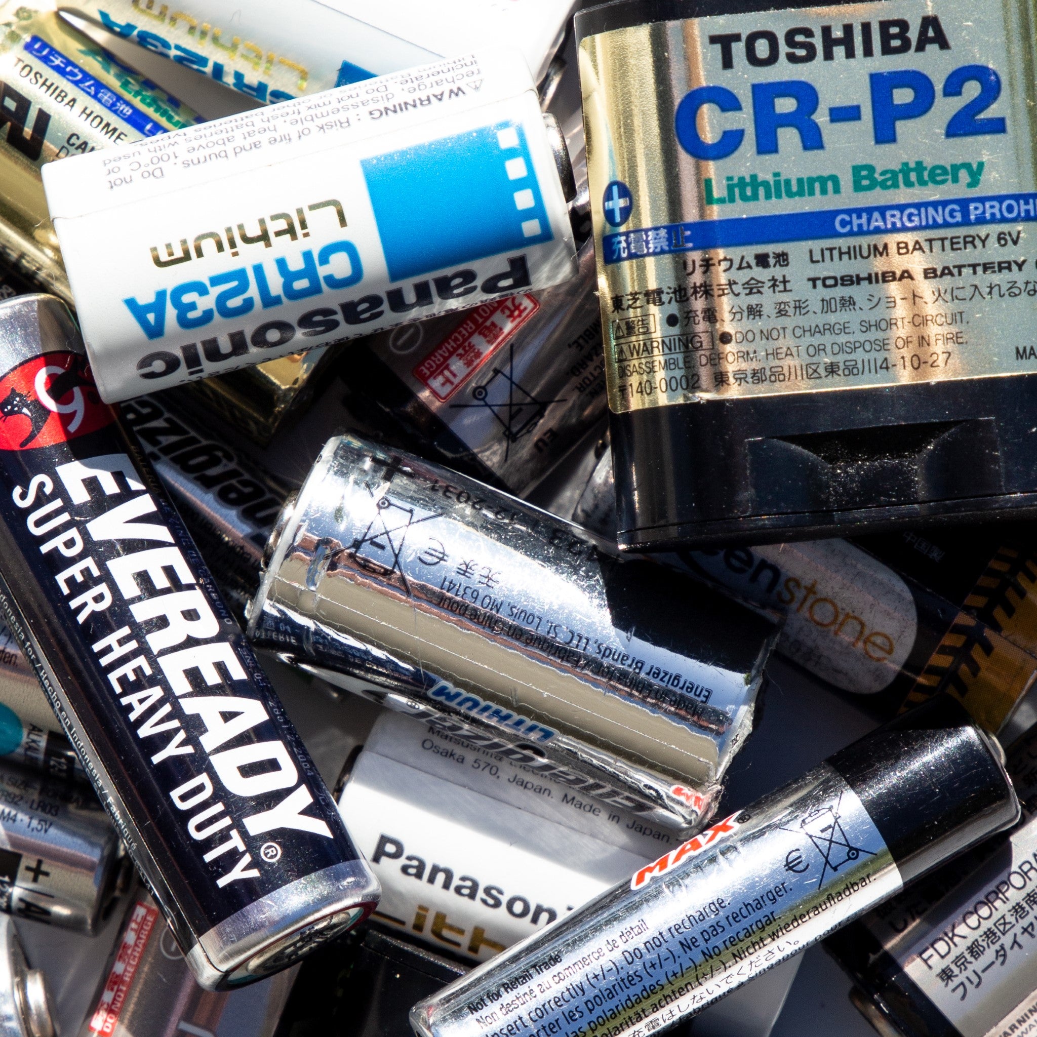 A collection of 35mm Point-and-Shoot Film Camera batteries