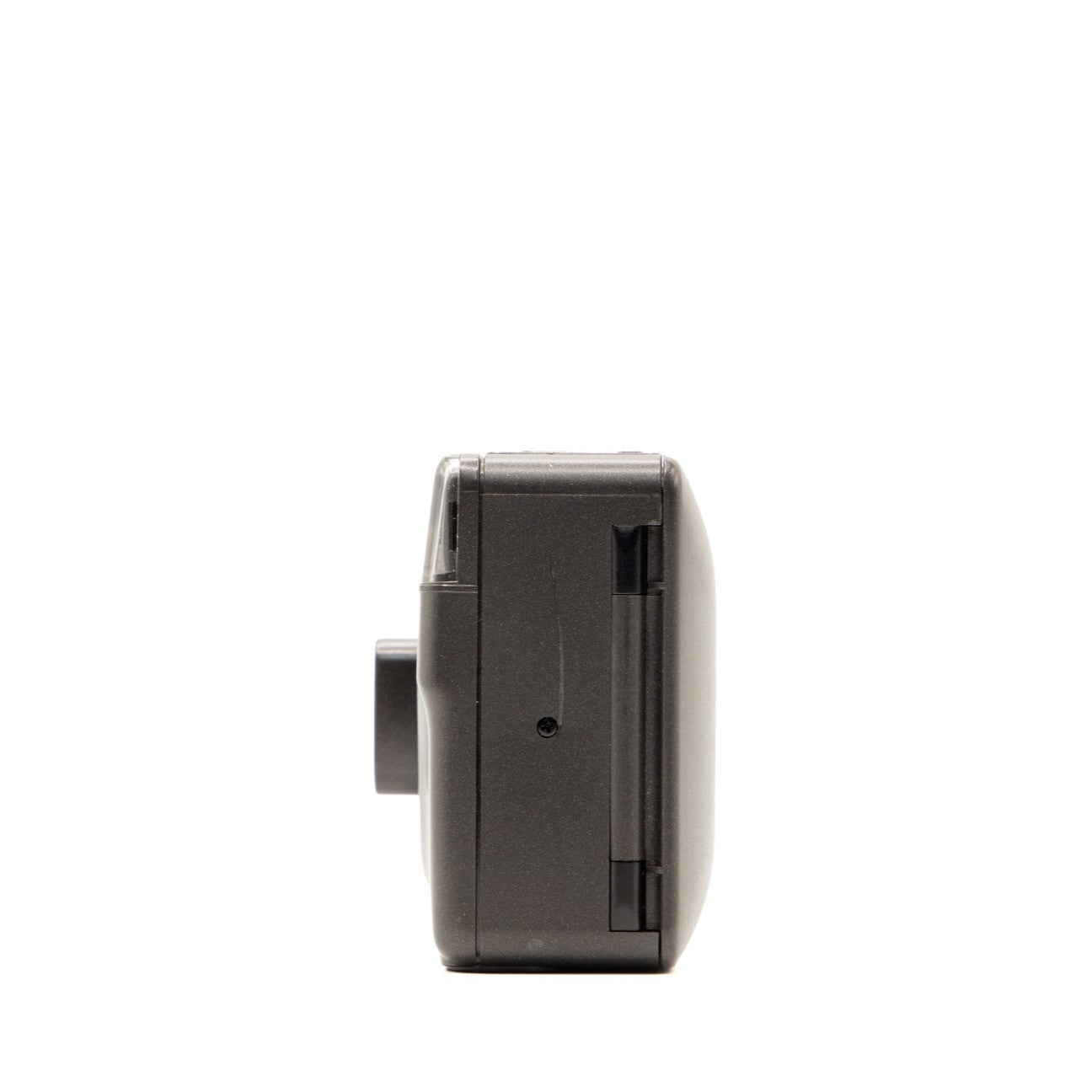 Back view of the Leica Mini vintage 35mm camera showing film door and controls