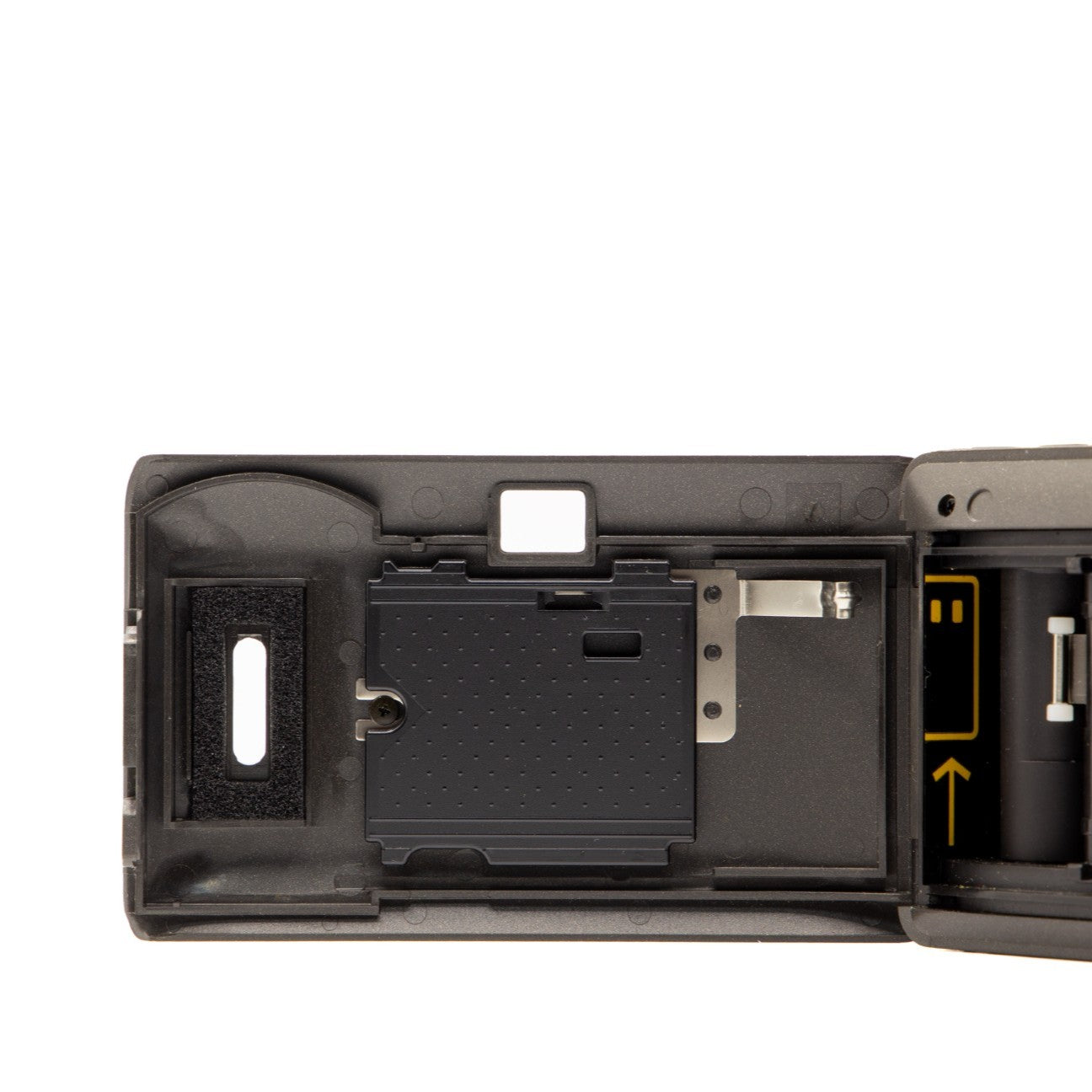 Leica Mini film chamber door internals, showing the 35mm film loading mechanism