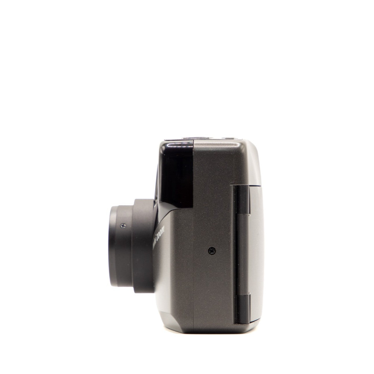 Leica Mini Zoom vintage 35mm camera – back view showing viewfinder and film advance controls