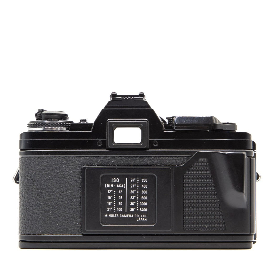Top plate of the Minolta X-700 35mm film camera showing shutter button and dials