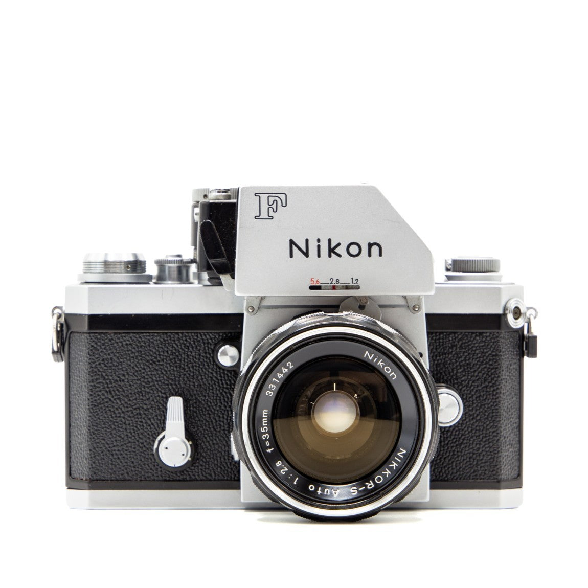 Nikon F Photomic FTn 35mm film camera – front view of this vintage SLR film camera