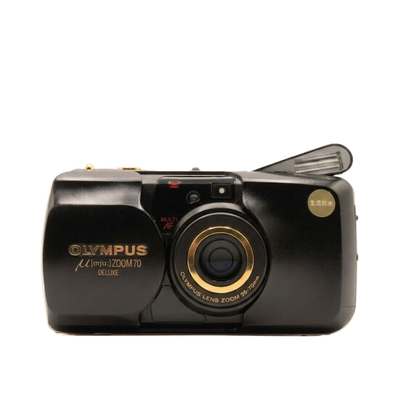 OLYMPUS μ ZOOM DELUXE ブラック&ゴールド オリンパス Olympus MJU Zoom 70 Deluxe | 35mm Film Camera | The 35mm Club
