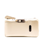 Top plate of the Olympus MJU Wide 80 35mm camera showing shutter button and zoom controls
