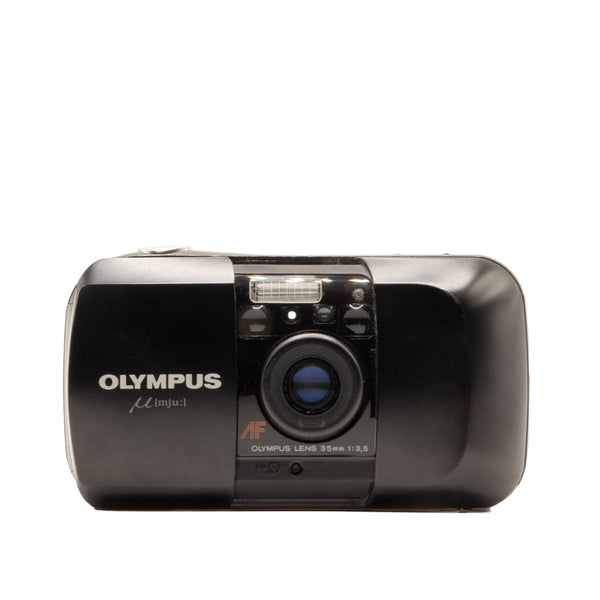 OLYMPUS μ mju 35mm 1:3.5 フィルムカメラ　初代　作動品 OLYMPUS μ mju 35mm 1:3.5 フィルムカメラ 初代 - メルカリ