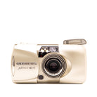 Olympus MJU III 115 35mm film camera – front view of this vintage point-and-shoot camera