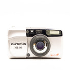 Olympus OZ 130 35mm Film camera with 'Multi AF' feature on a white background