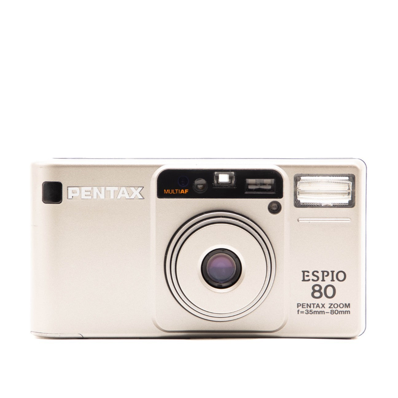 Pentax Espio 80 camera on a white background